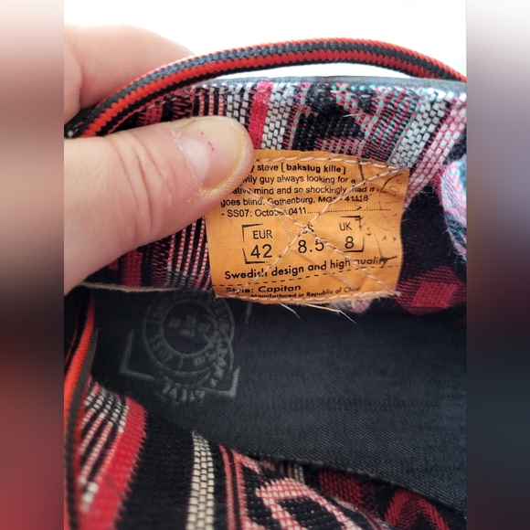 Sneaky Steve Brown Boots with Red Laces, Size 8.5 - Picture 8 of 8